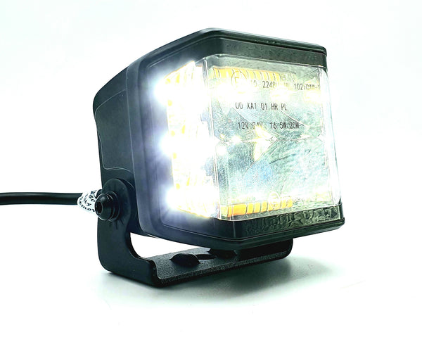 70 watt side shooter met amber flitser ECE R65